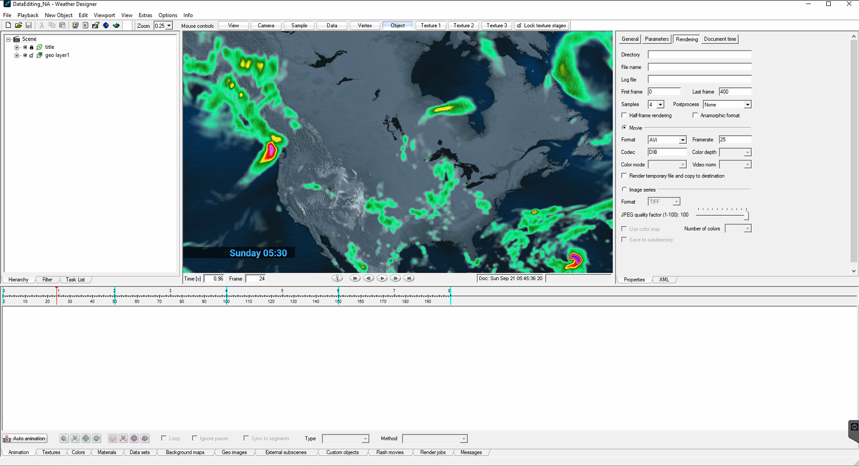 Weather Designer’s canvas